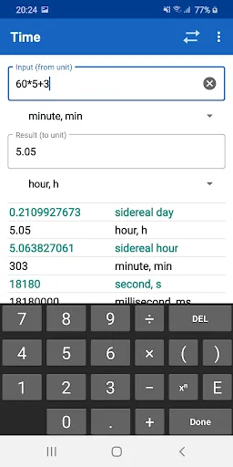 ภาพหน้าจอของ Unit Converter Pro