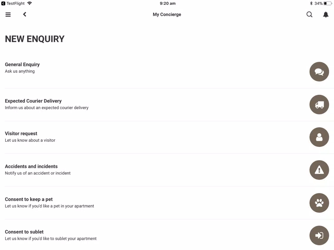 Vantage Residents iPad  Screenshots