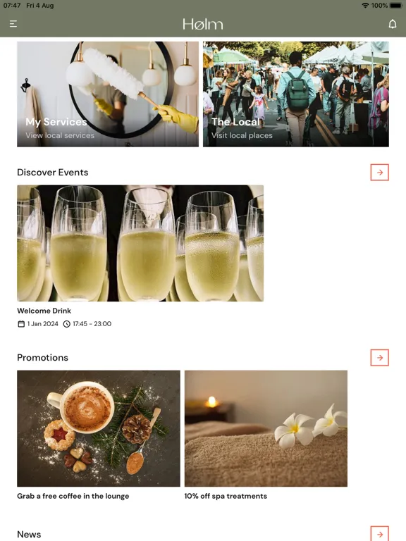 Screenshot di Holm Living iPad 