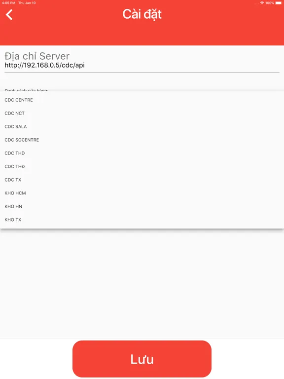 CDC Procurement iPad  Screenshots