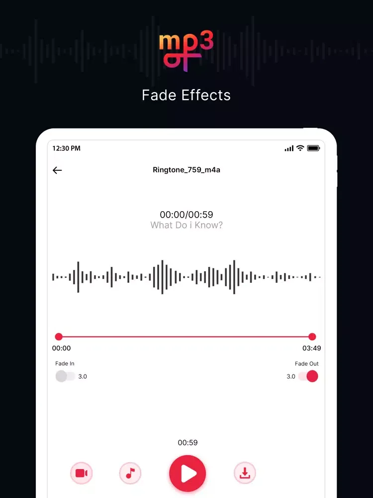 Mp3 Cutter iPad  Screenshots