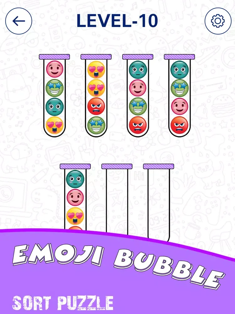 Capturas de pantalla de Emoji Ball Sort Puzzle iPad 