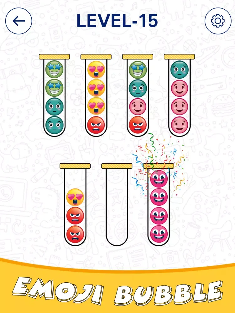 Capturas de pantalla de Emoji Ball Sort Puzzle iPad 