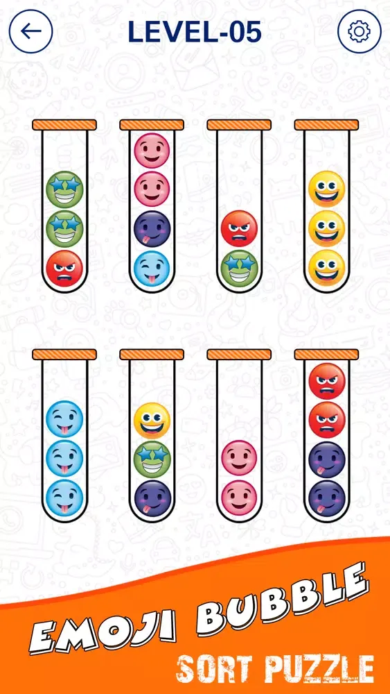 Capturas de pantalla de Emoji Ball Sort Puzzle