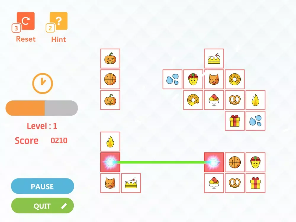 Emoji Connect - Classic Puzzle iPad  스크린샷