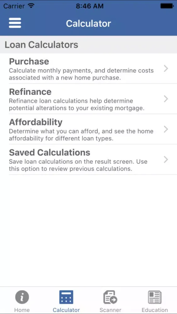 Zrzuty ekranu My New Home MTG Calculator