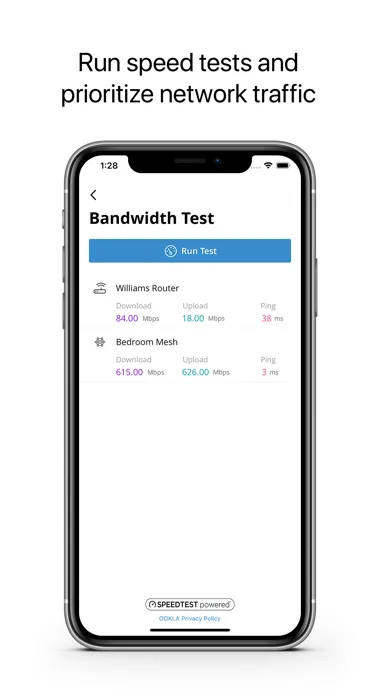 Ảnh chụp màn hình của United Fiber WiFi