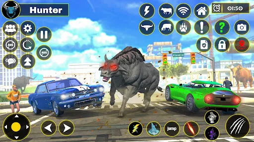 Scary Wild Cow Rampage Game スクリーンショット