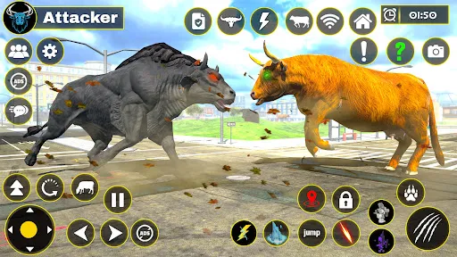 Scary Wild Cow Rampage Game スクリーンショット
