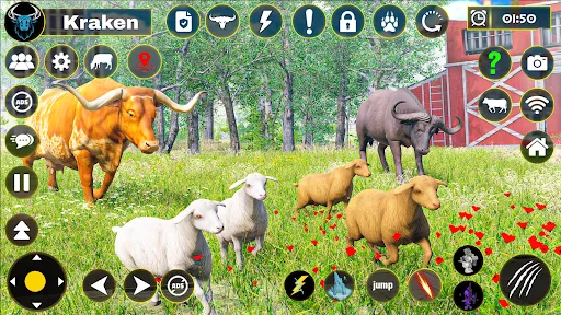 Scary Wild Cow Rampage Game スクリーンショット