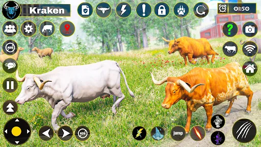 Scary Wild Cow Rampage Game スクリーンショット