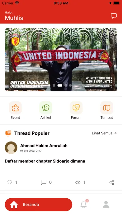 Tangkapan layar United Indonesia