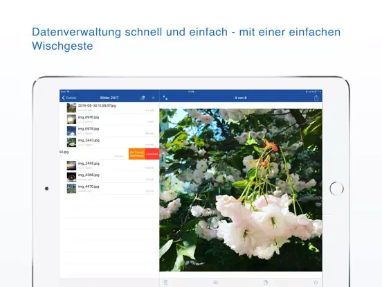 Screenshot di GMX Cloud iPad 