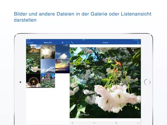 Screenshot di GMX Cloud iPad 
