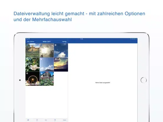 Screenshot di GMX Cloud iPad 