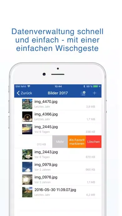 Screenshot di GMX Cloud