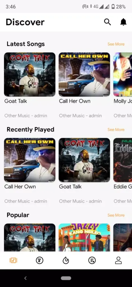 Capturas de pantalla de United Music Streaming