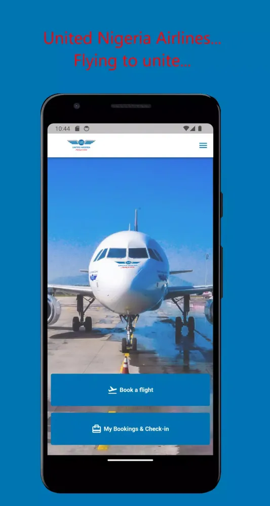 Tangkapan layar United Nigeria Airlines