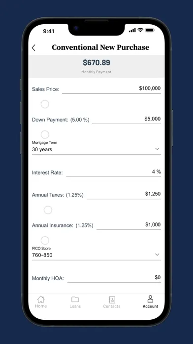 Capturas de pantalla de UNMB My Mortgage App