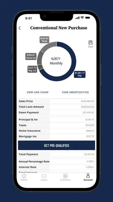 Capturas de pantalla de UNMB My Mortgage App