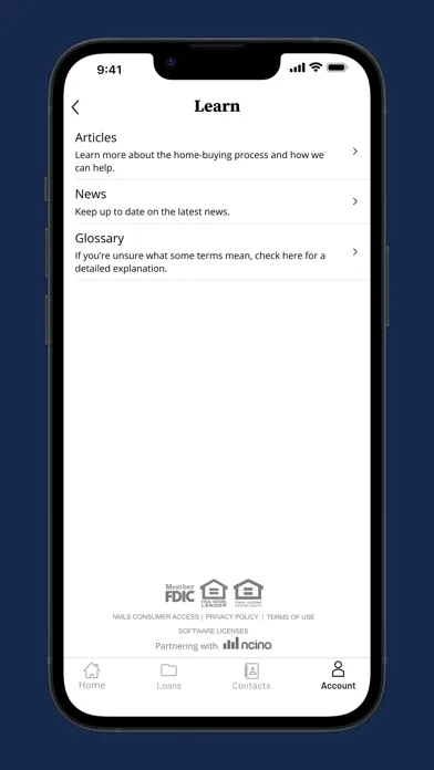 Capturas de pantalla de UNMB My Mortgage App