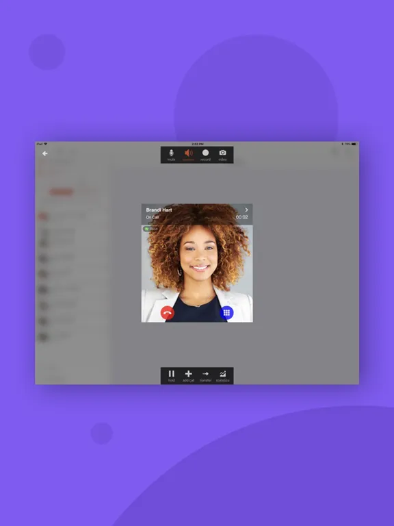 UniTel Voice Office iPad  Screenshots