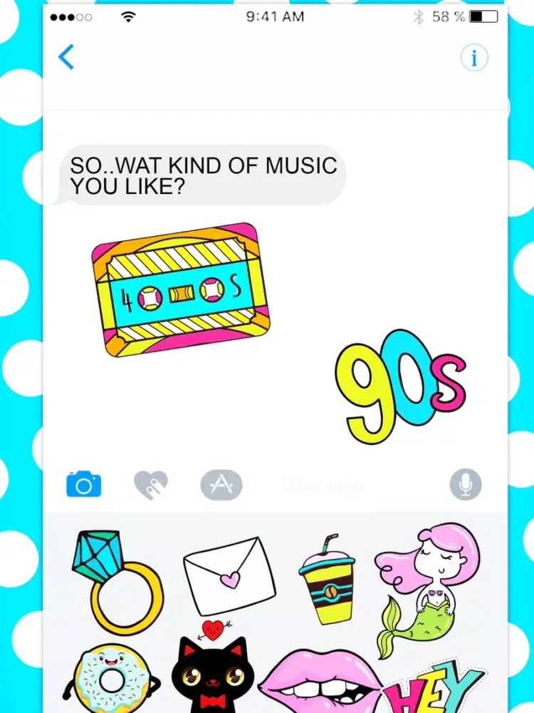 90's Emoji - Retro Sticker Set for iMessage iPad  سکرین شاٹس