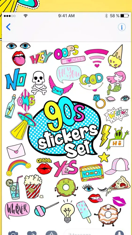 90's Emoji - Retro Sticker Set for iMessage سکرین شاٹس