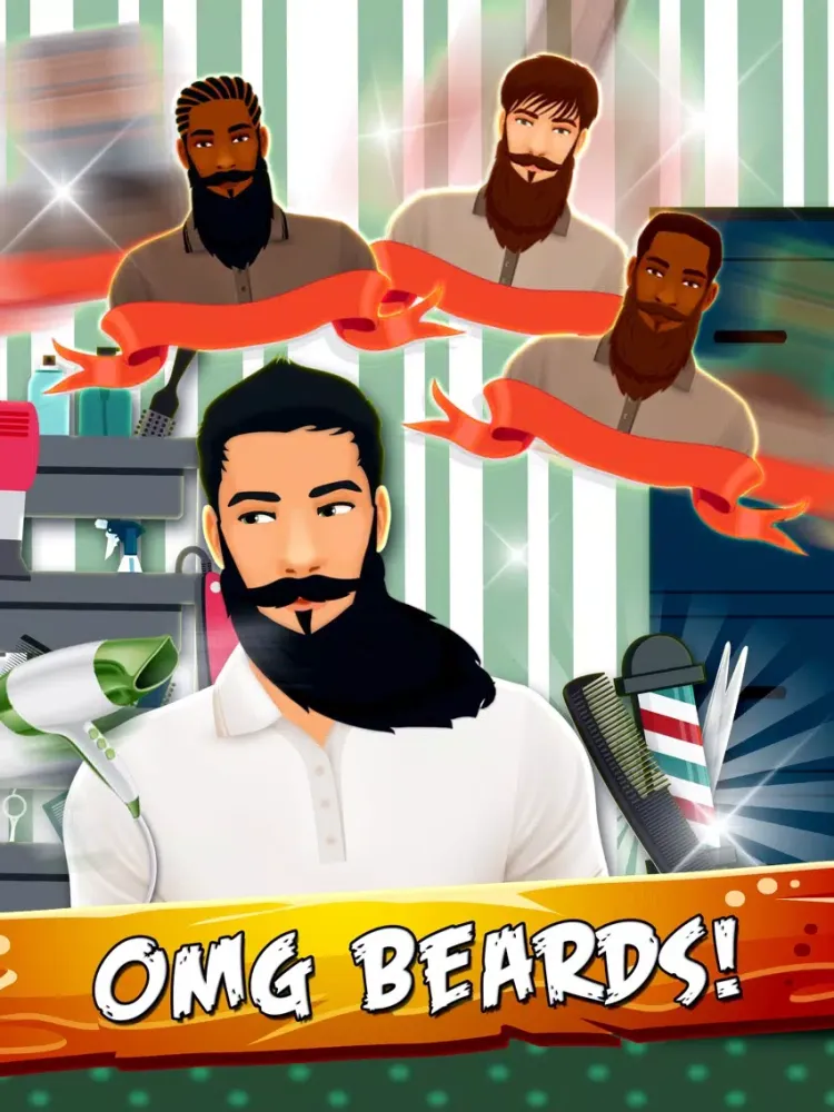 Crazy Beard Salon - Hipster Style iPad  سکرین شاٹس