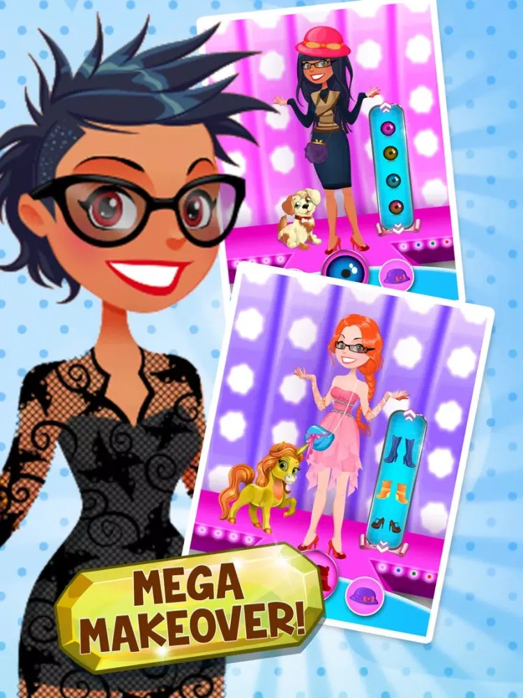 Tangkapan layar Blossom's Dress up Salon iPad 