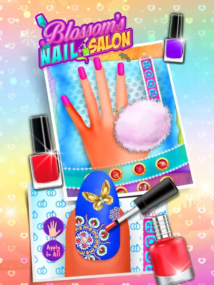 Capturas de tela do Blossom Nail Art Salon iPad 