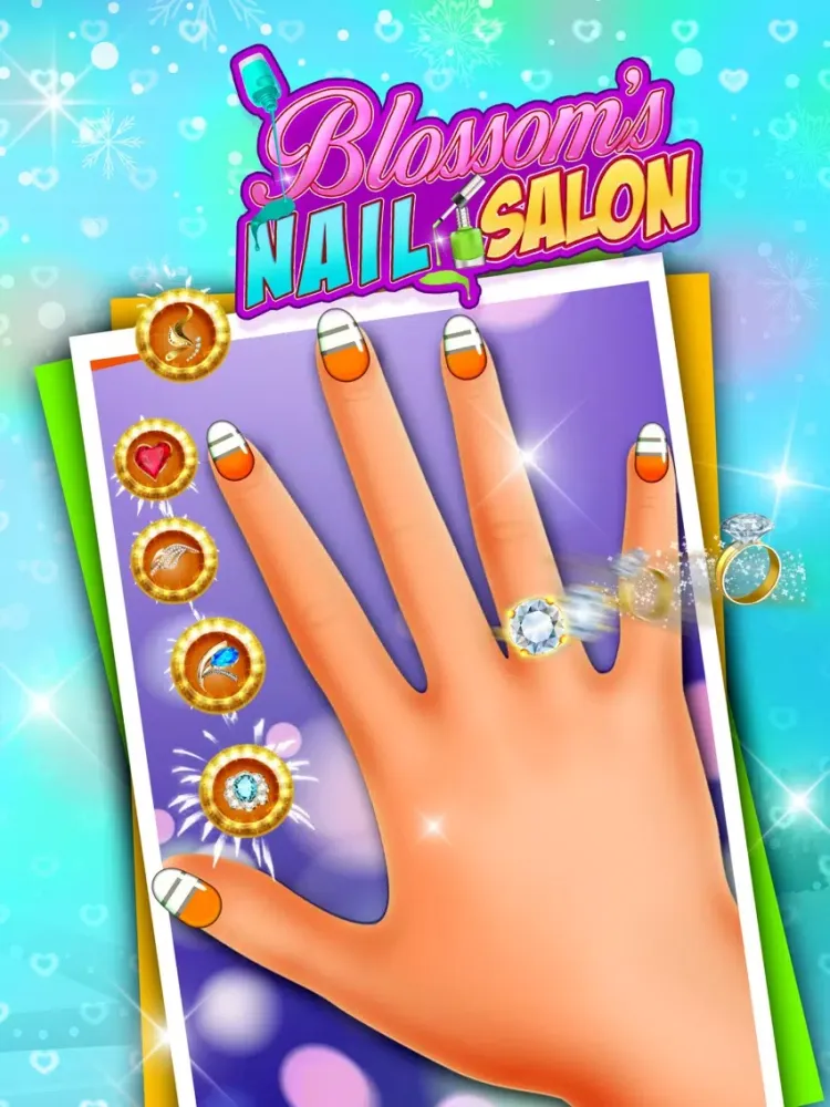 Capturas de tela do Blossom Nail Art Salon iPad 