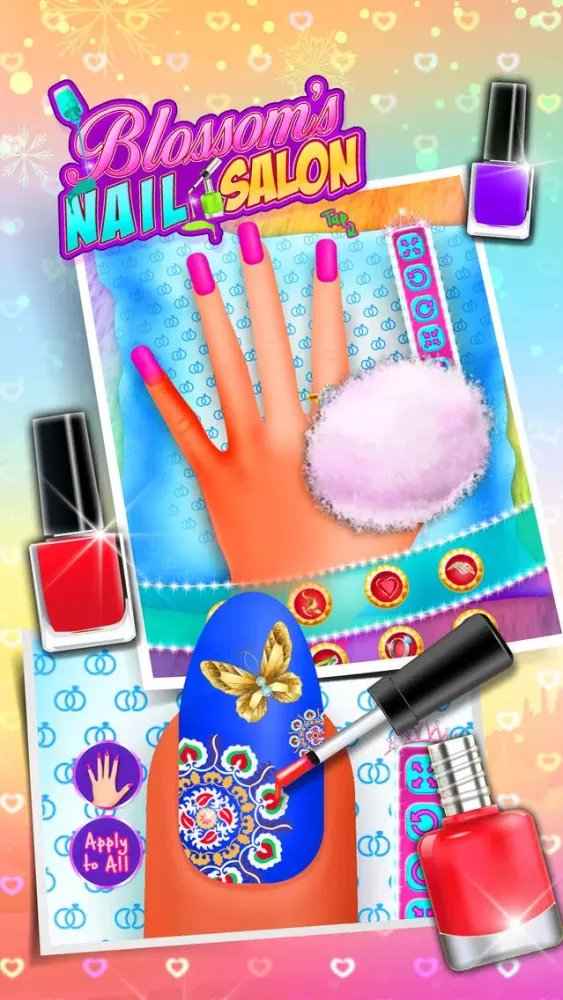 Capturas de tela do Blossom Nail Art Salon