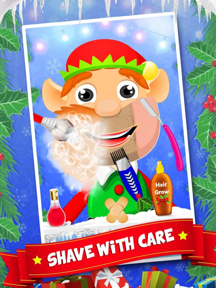 Santa's Christmas Day Shave at the Hipster Beard Salon iPad  Ekran Görüntüleri
