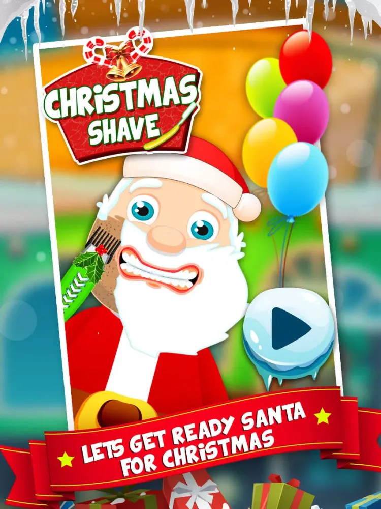 Santa's Christmas Day Shave at the Hipster Beard Salon iPad  Ekran Görüntüleri