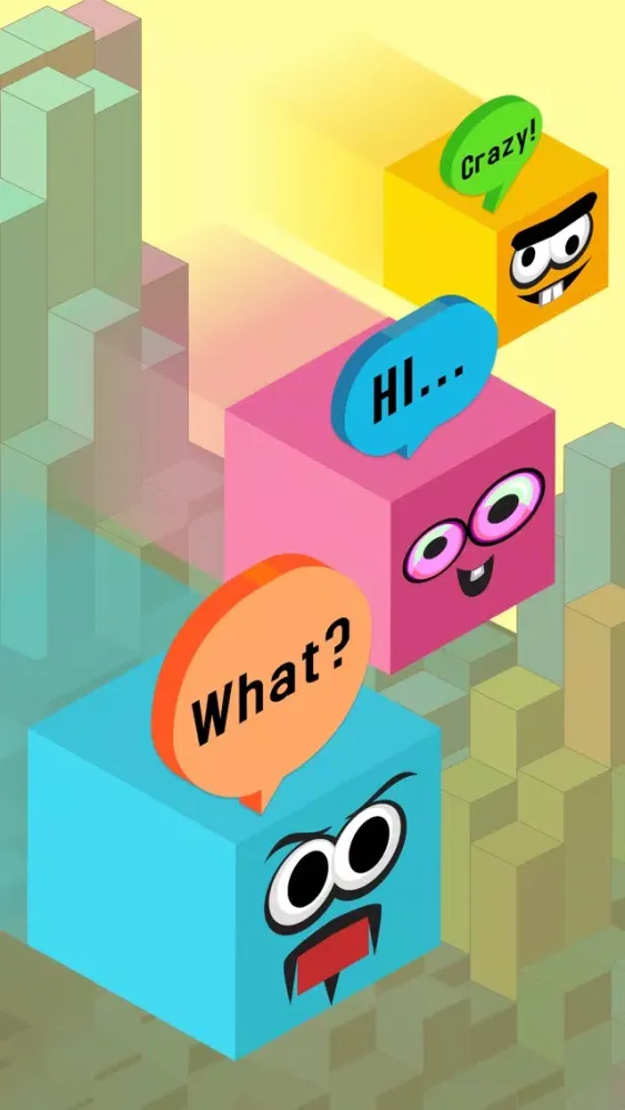 Capturas de tela do Amazingly Cubed Sticker Set for iMessage