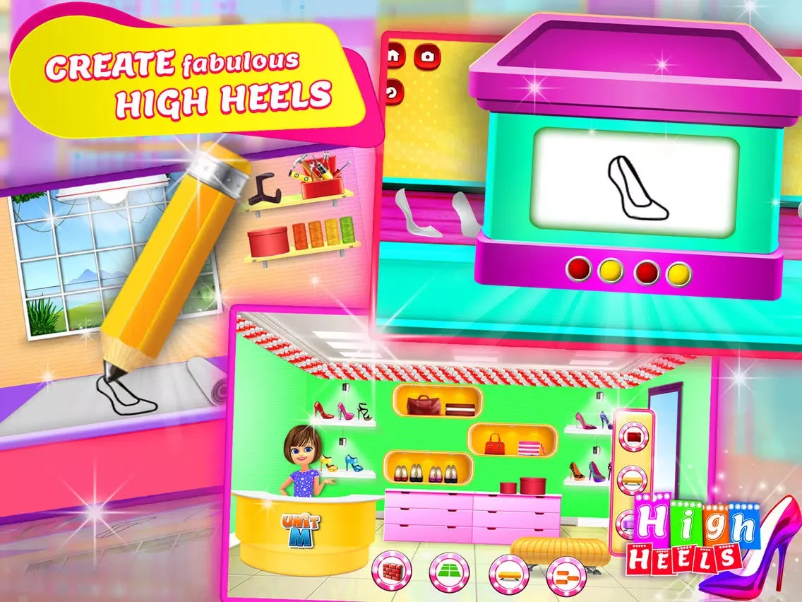 Screenshot di Design & Make High Heels Shoes iPad 