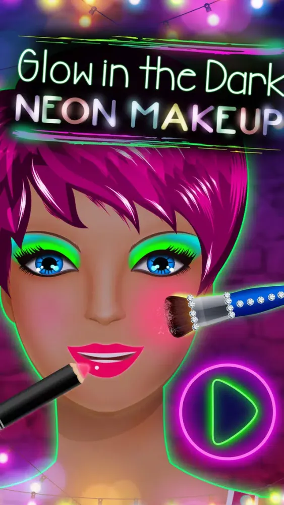 Glow in the Dark - Neon Makeup 스크린샷