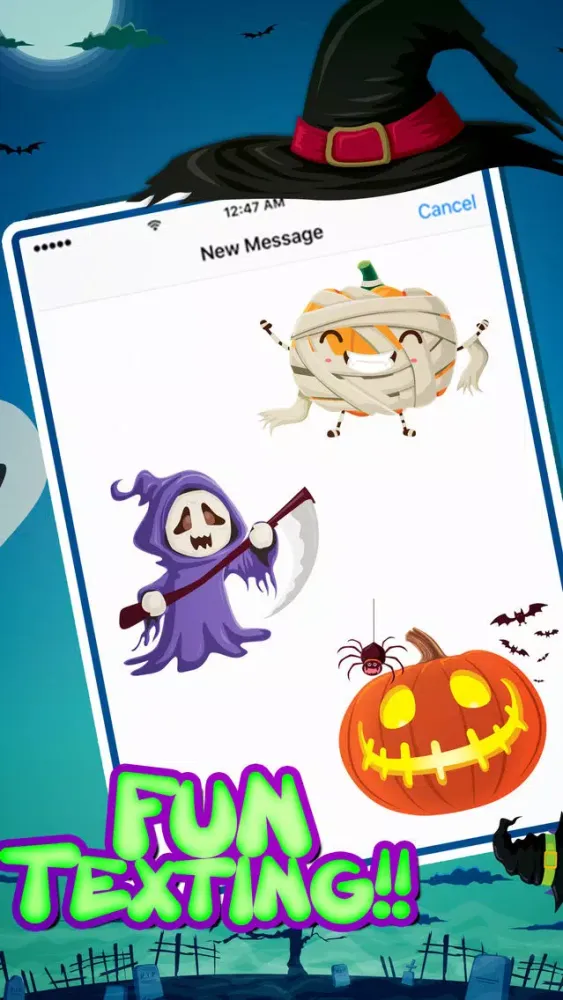 Halloween Emoji Sticker Pack for iMessage Ekran Görüntüleri