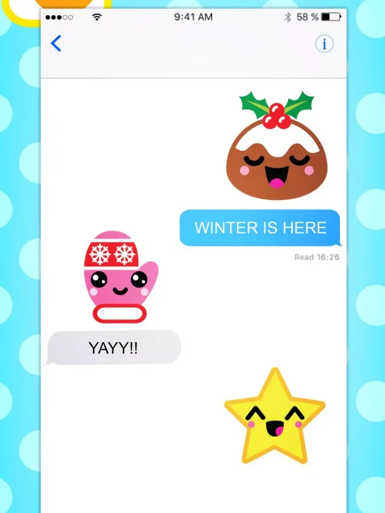 Capturas de tela do It's Kawaii - The Happy Emoji Sticker Pack iPad 