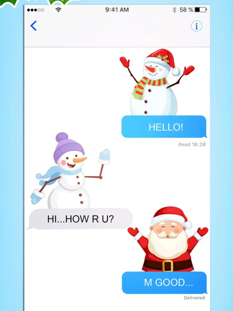 Snowman Emoji - Winter Sticker Pack for iMessage iPad  স্ক্রিনশট