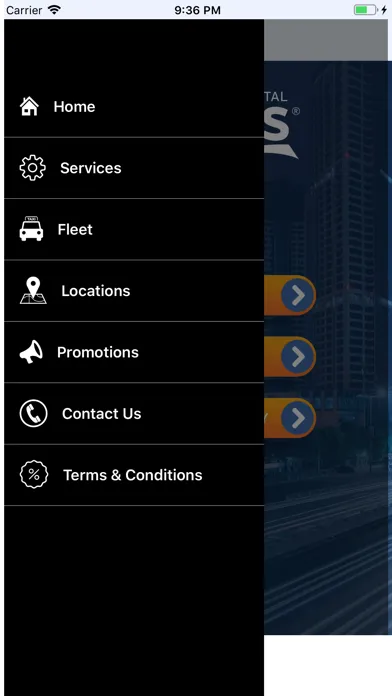ภาพหน้าจอของ Payless Car Rental