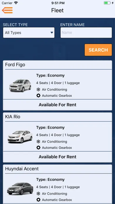 ภาพหน้าจอของ Payless Car Rental