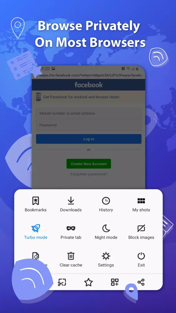 Captures d'écran de Private Browser