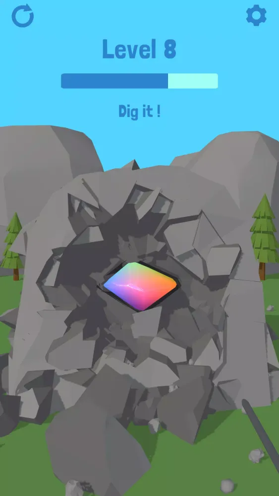Dig Gemstone Destruction ASMR Screenshots