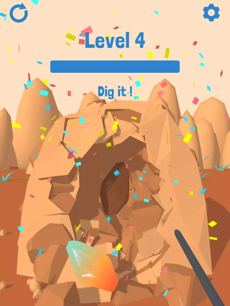 Dig Gemstone Destruction ASMR Screenshots