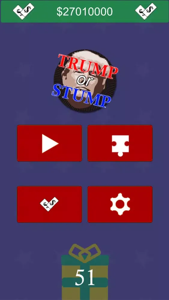 Tangkapan skrin Trump or Stump
