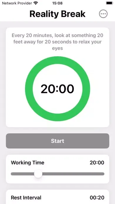 Ảnh chụp màn hình của Reality Break 20 20 20 Eyecare
