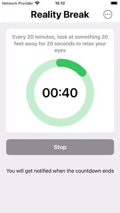 Ảnh chụp màn hình của Reality Break 20 20 20 Eyecare