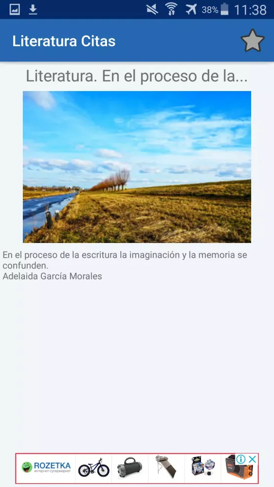 Capturas de pantalla de Literatura Citas
